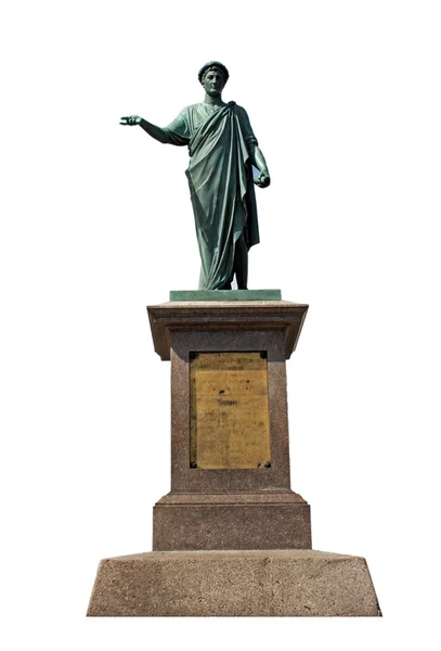 Standbeeld van hertog richilieu, odessa — Stockfoto