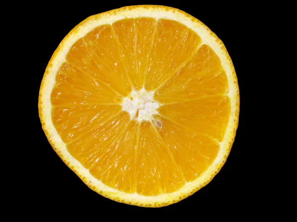 Pomarańczowy na czarno — Zdjęcie stockowe