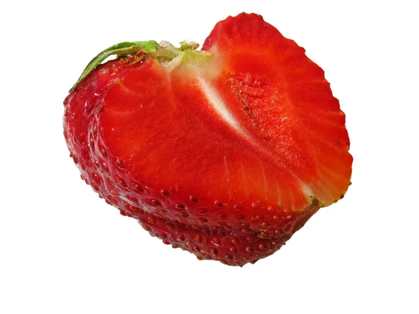 Hälfte der Erdbeere — Stockfoto