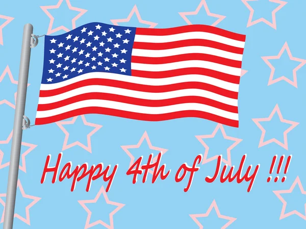 Happy 4th of July — Stock Vector