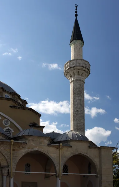 Minaret nad djuma-djami mešita — Stock fotografie