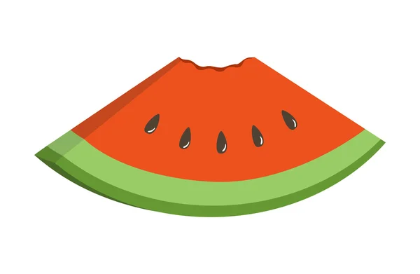 Watermeloen stuk — Stockvector