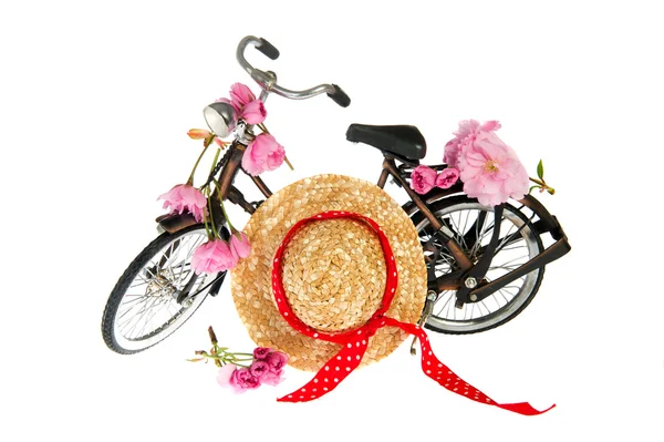Bicicletta estiva femminile — Foto Stock