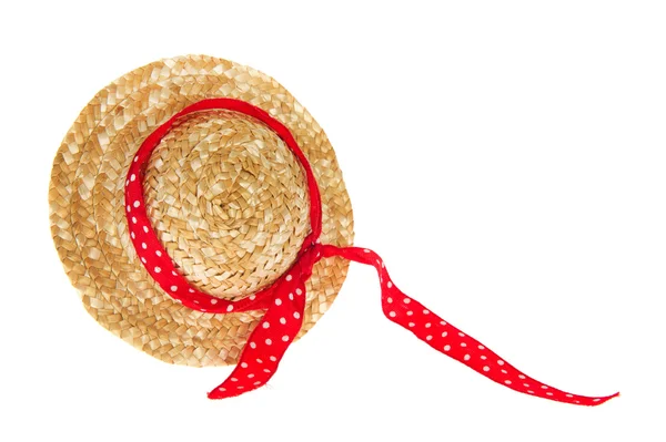 Hasır yaz şapka — Stok fotoğraf