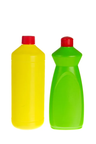 清洁液体的瓶子 — 图库照片