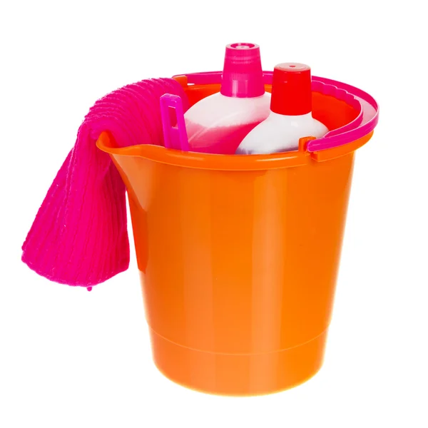 Orange bucket — Stock Photo, Image