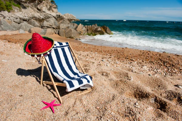 Krzesło plaży — Zdjęcie stockowe