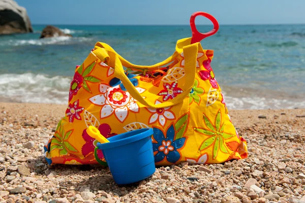 Bolsa de praia — Fotografia de Stock