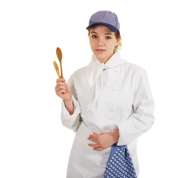 Dziewczyna jako kucharz — Zdjęcie stockowe