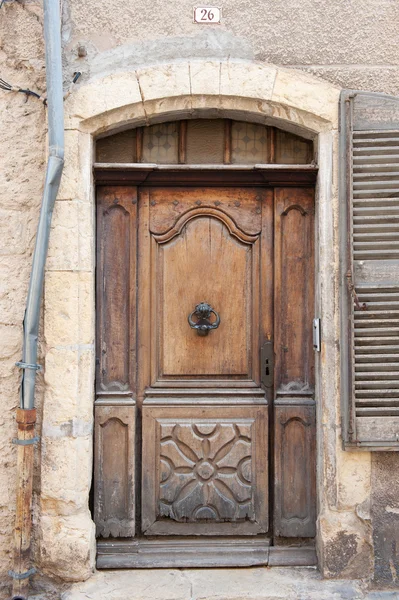 Alte französische Tür — Stockfoto