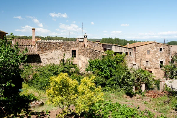 Іспанська старе село Pubol — стокове фото