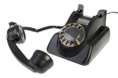 Vintage siyah telefon