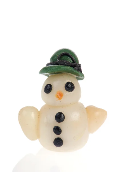 Miniatuur sneeuwpop — Stockfoto
