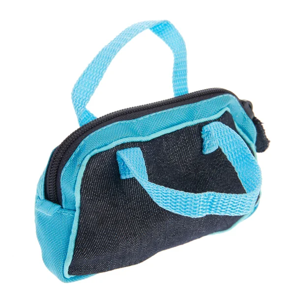 Siyah ve mavi spor çantası — Stok fotoğraf