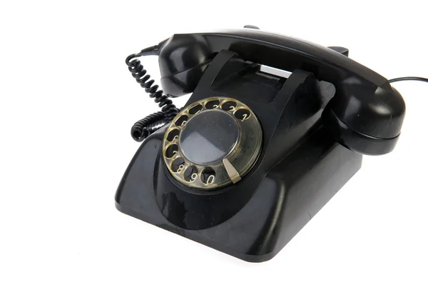 Vintage teléfono negro — Foto de Stock