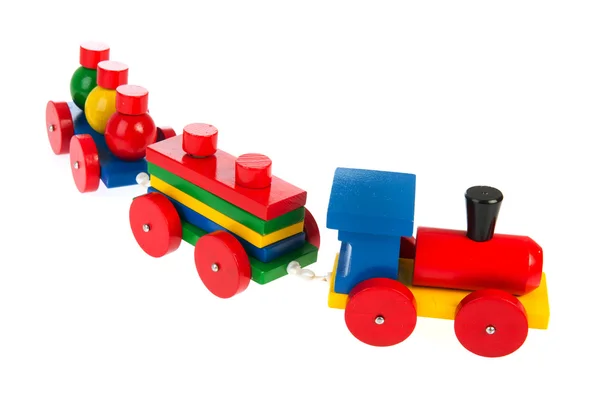 木製のおもちゃの列車 — ストック写真