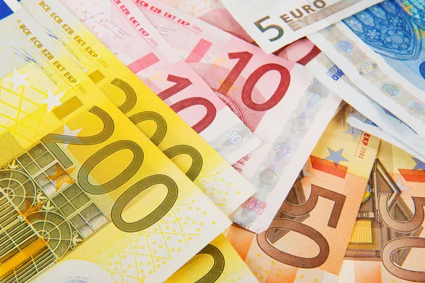 Wiele pieniędzy euro — Zdjęcie stockowe