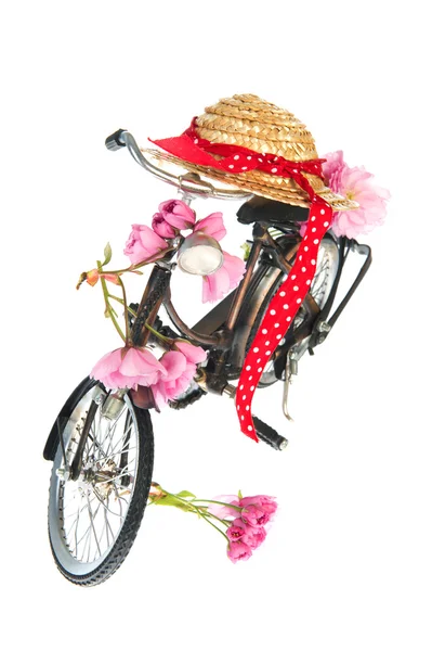 夏の女性の自転車 — ストック写真