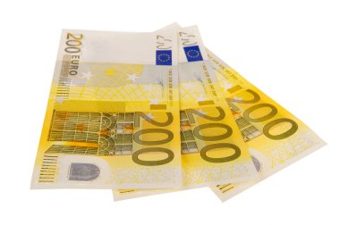 beyaz zemin üzerinde Euro