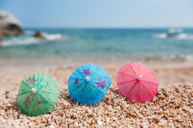 Shade at the beach clipart