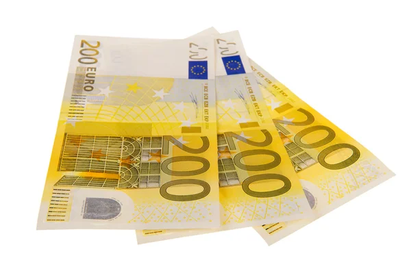 Euros on white background — Stock Photo, Image