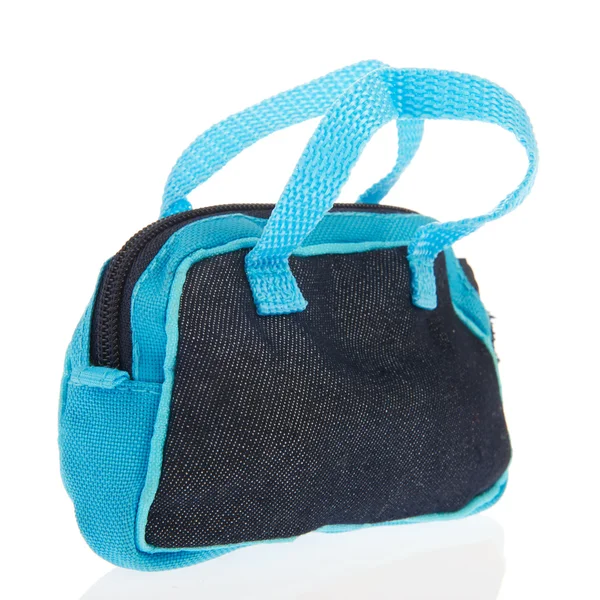 Siyah ve mavi spor çantası — Stok fotoğraf