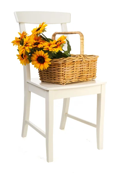 Romantic still life with sunflowers — Stock Photo, Image