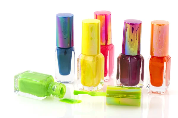 Kolorowy lakier do paznokci — Zdjęcie stockowe