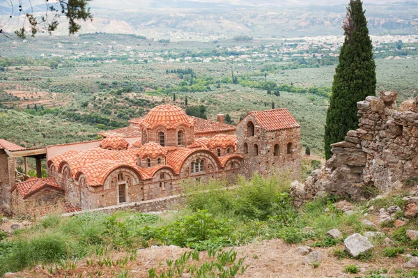 Church ruin at Greek Mystras — Stock Photo, Image