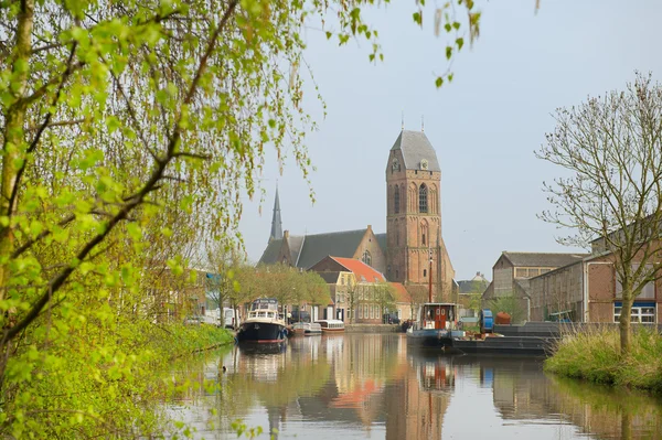 Pequena aldeia holandesa — Fotografia de Stock