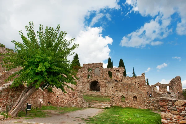 Ruinerna på den grekiska mystras — Stockfoto