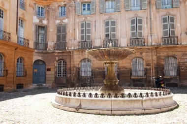 Fountain in Aix-en-Provence clipart