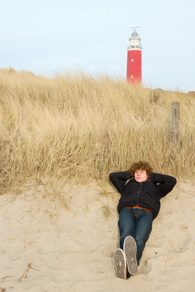 Spaní na pláži — Stock fotografie