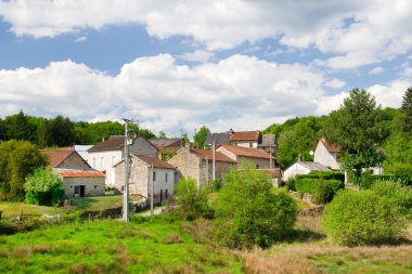 Small typical hamlet in France clipart