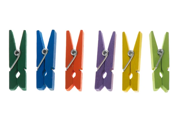 Colorful clothespins — Stock Photo, Image