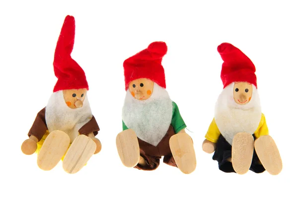 Three simple gnomes — Stock Photo, Image