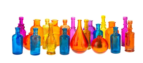 Красочные бутылки — стоковое фото