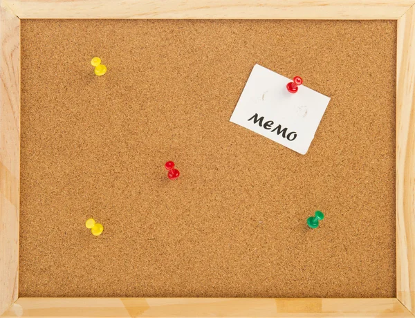 stock image Empty cork memo board