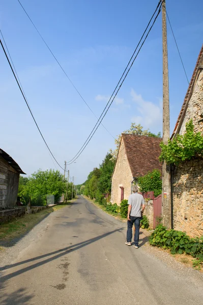 stock image Walking in French village