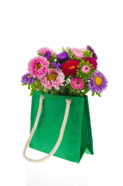 Aster new england bouquet — Foto Stock