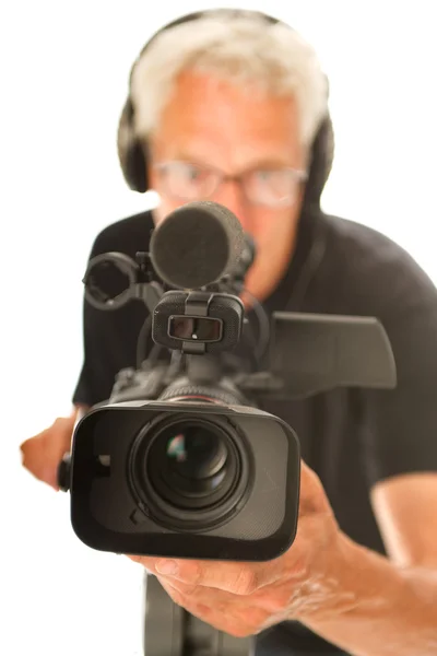 Video camera man — Stock Photo, Image