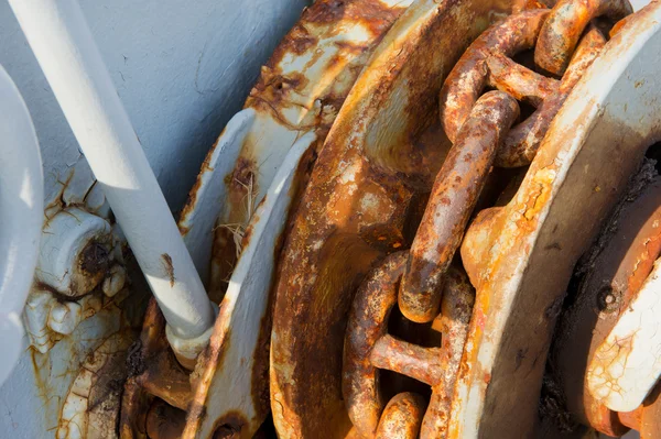 Detalle de cadena oxidada —  Fotos de Stock