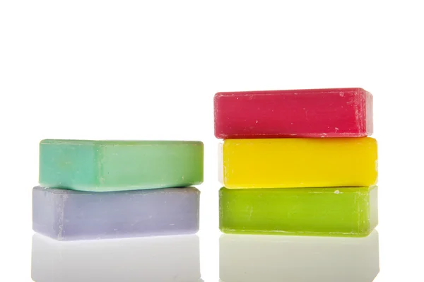 Barras de sabão coloridas — Fotografia de Stock