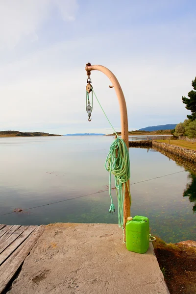 Empty hook for the boat — Stockfoto