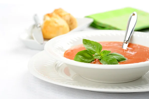 Tomato Basil Soup — Stock Photo, Image