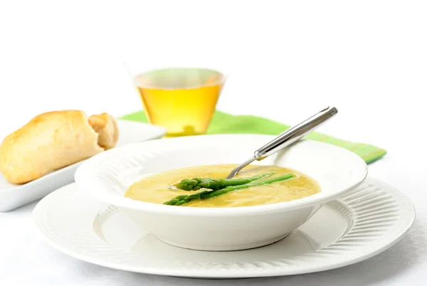 Crème de soupe aux asperges — Photo