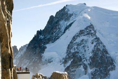 Atop Aiguille du Midi, France clipart