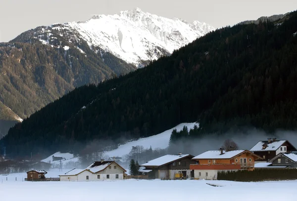 Scena invernale austriaca — Foto Stock