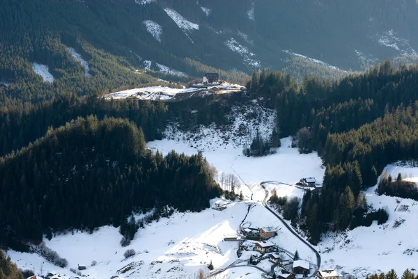 Una scena invernale austriaca — Foto Stock