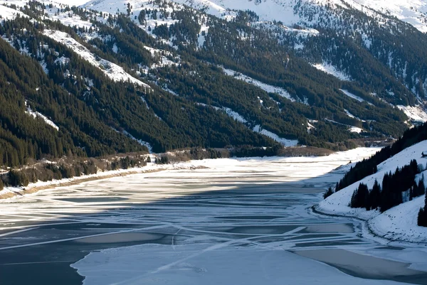 Австрийская зимняя сцена — стоковое фото
